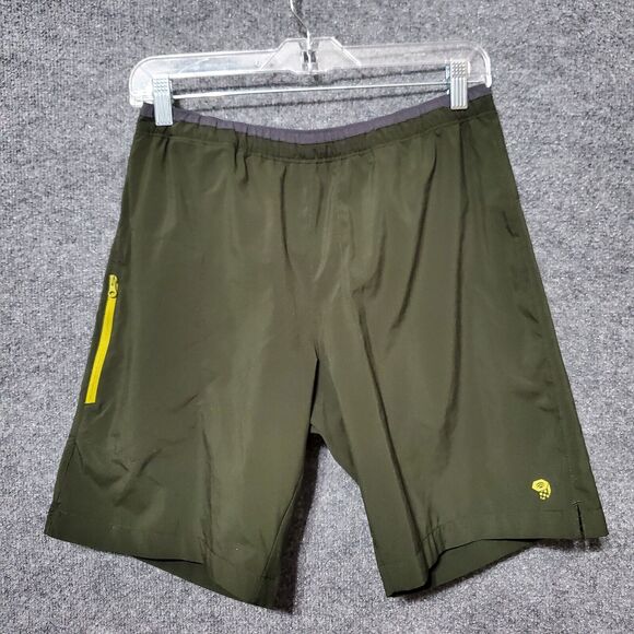 Mountain Hardwear Shorts Mens S Green Lined Lightweight Running Hiking Outdoor - Picture 1 of 11